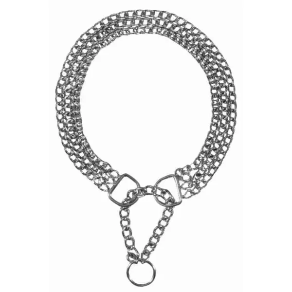 ჯაჭვის საყელო-მომჭერი, სამმრიგიანი, ზომა L-XL