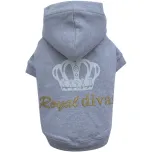 ჰუდი ,,Royal Divas", ნაცრისფერი, ზომა :S