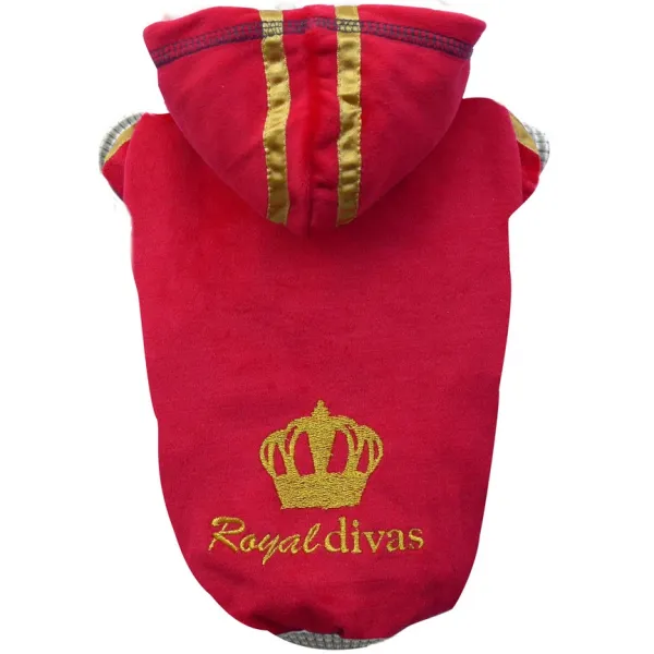 ჰუდი ,,Royal Divas", წითელი, ზომა :S