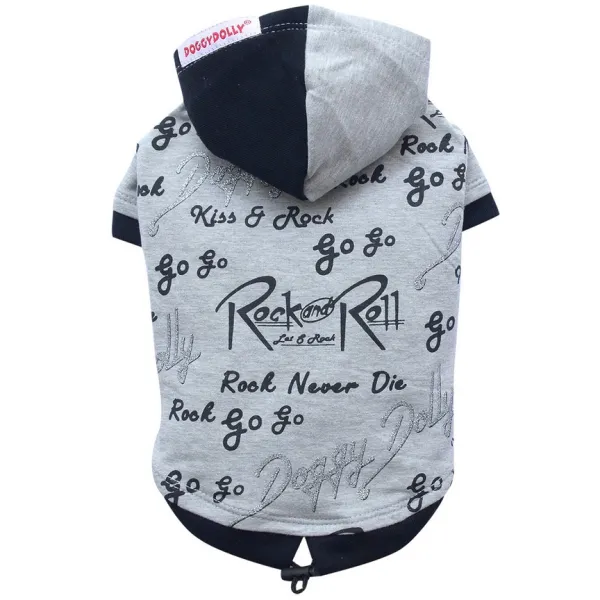 ჰუდი ,,Rock&Rolls" ნაცრისფერი, ზომა: S