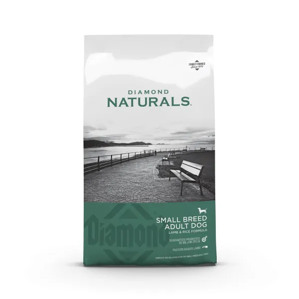 Dimond Naturals - ბატკანი და ბრინჯი, პატარა ჯიშის ზრდასრული ძაღლისთვის 15 კგ