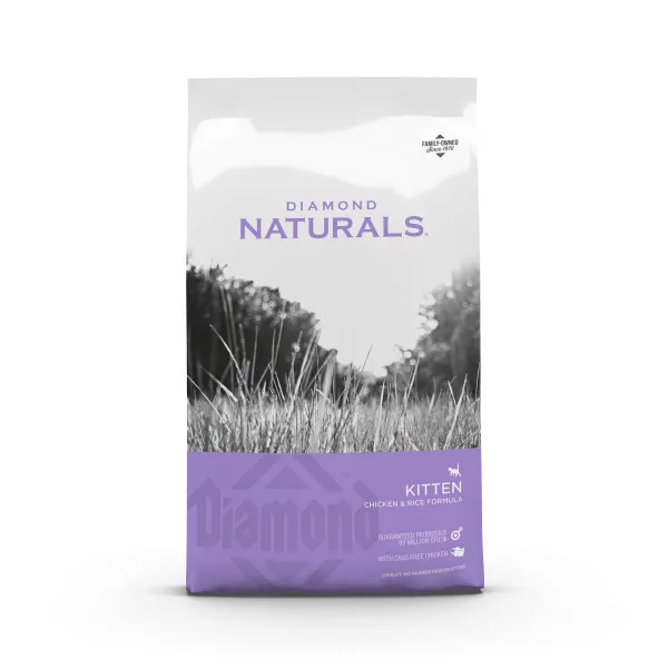 Diamond Naturals - კნუტის საკვები, ქათამი და ბრინჯი 7.5კგ