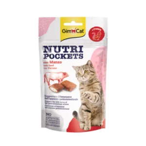 GimCat - NUTRI POCKETS WITH BEEF 60G