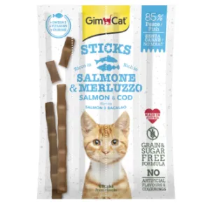 GimCat - STICKS SALMON & COD 4 sticks