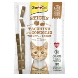 GimCat - STICKS TURKEY WITH RABBIT 4 sticks