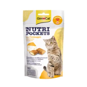 GimCat - NUTRI POCKETS WITH CHEESE 60G
