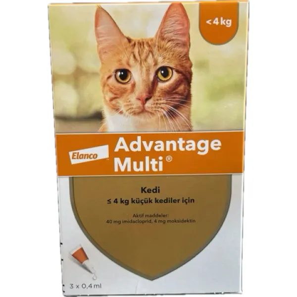 Elanco - Advantage Multi -  for cats less than 4 kg,  Pipette