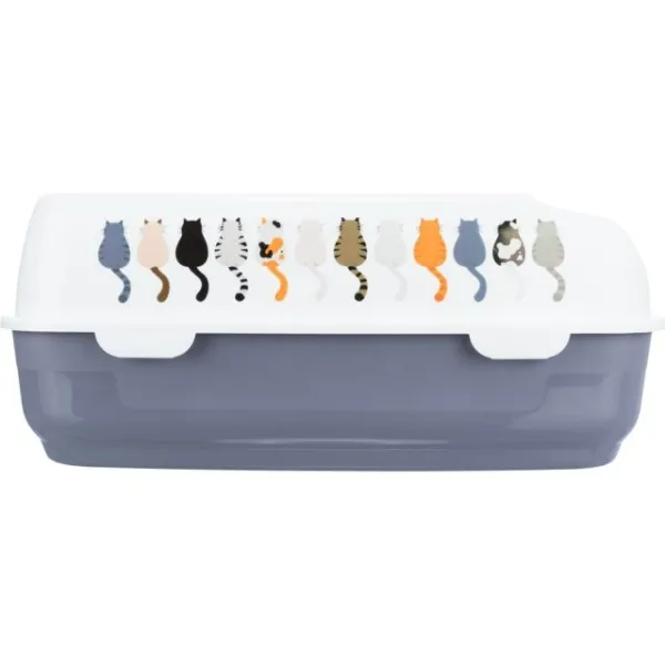 კატის პრინტიანი ტუალეტი 38 × 20 × 50 სმ