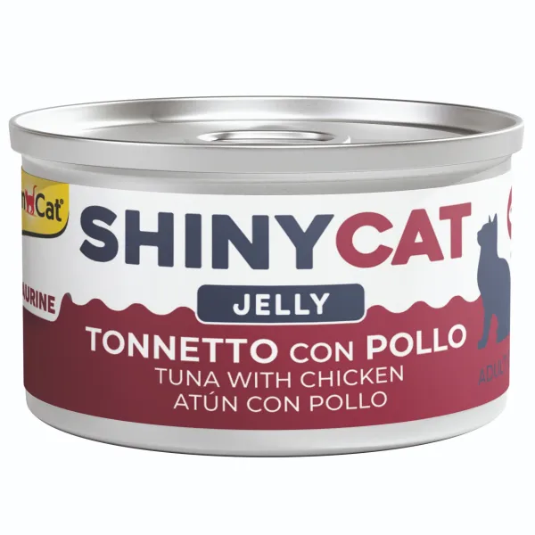 GimCat - SHINYCAT ჟელე, თინუსი და ქათამი 70გრ