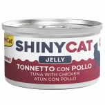GimCat - SHINYCAT ჟელე, თინუსი და ქათამი 70გრ