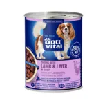 ტროპი - ოპტივიტალი ზრდასრული ძაღლისთვის ბატკნის და ღვიძლის ხორცით 415 გრ