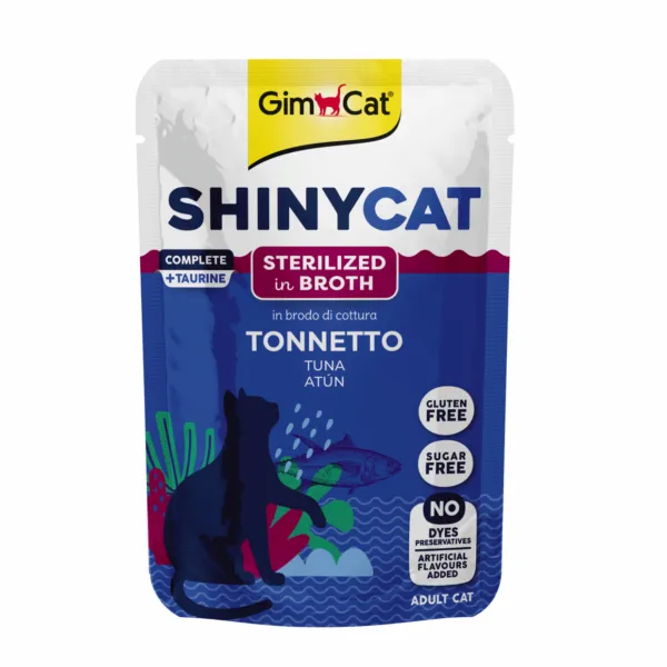 Gimcat - Shinycat ჟელე სტერილიზებული კატისთვის, ტუნა 70 გრ